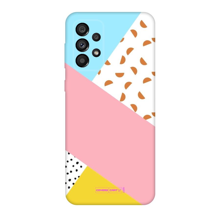 Colorful Abstract Original Polycarbonate Back Case for Galaxy A73 5G