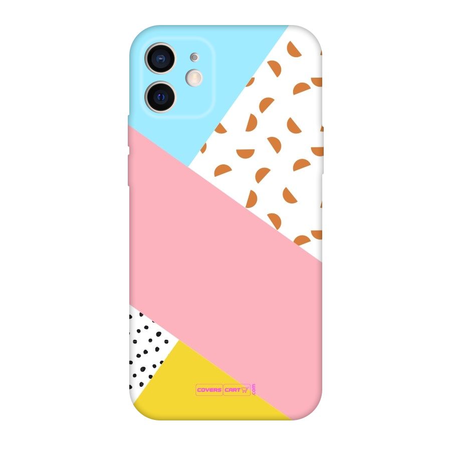 Colorful Abstract Original Polycarbonate Back Case for iPhone 12