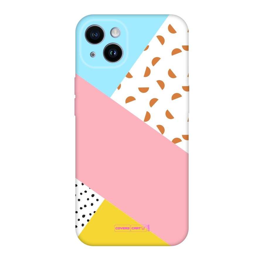 Colorful Abstract Original Polycarbonate Back Case for iPhone 14