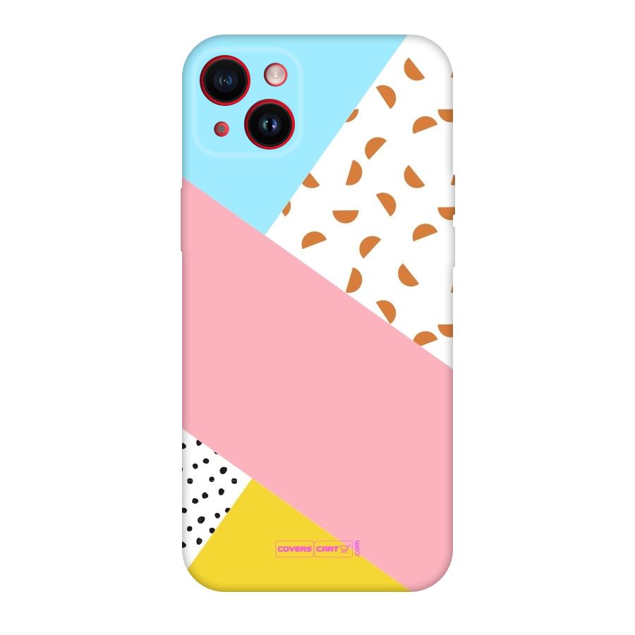 Colorful Abstract Original Polycarbonate Back Case for iPhone 14 Plus