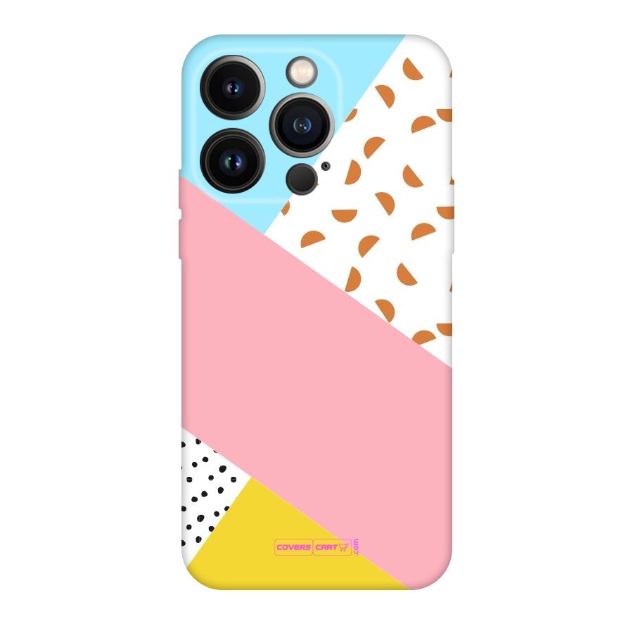 Colorful Abstract Original Polycarbonate Back Case for iPhone 14 Pro