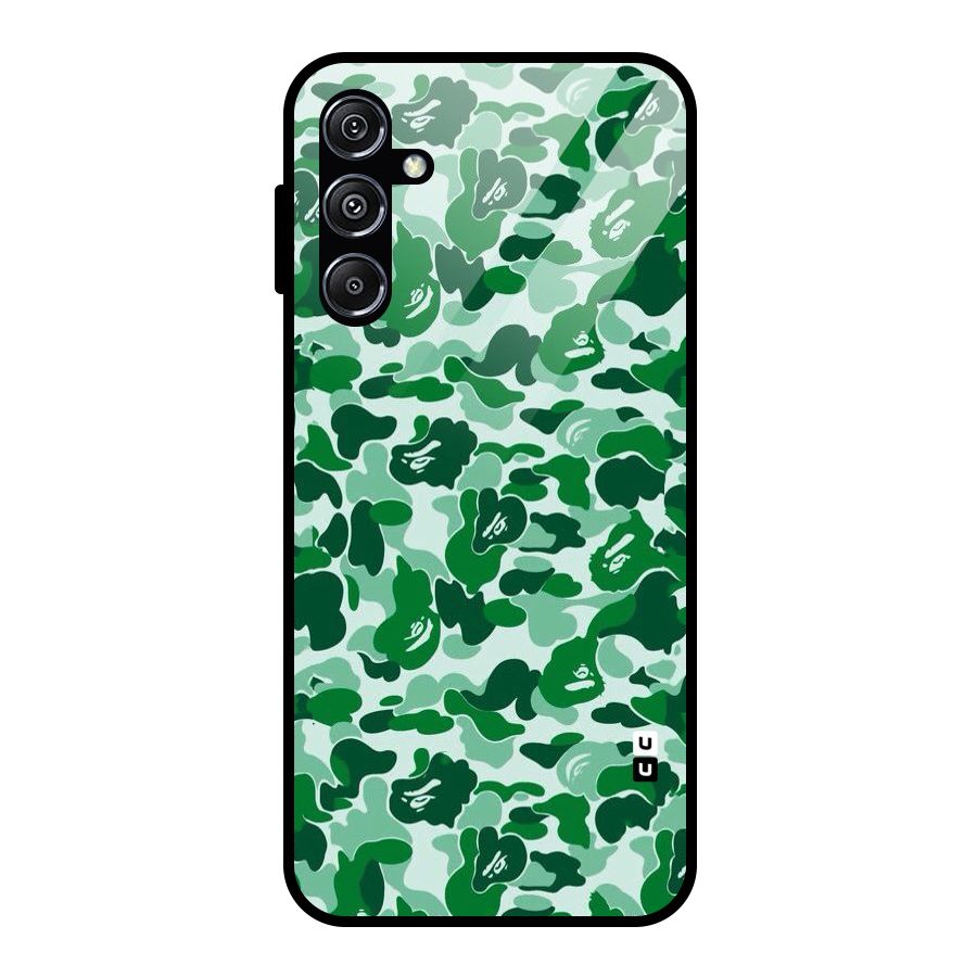 Colorful Camouflage Glass Back Case for Galaxy M34 5G