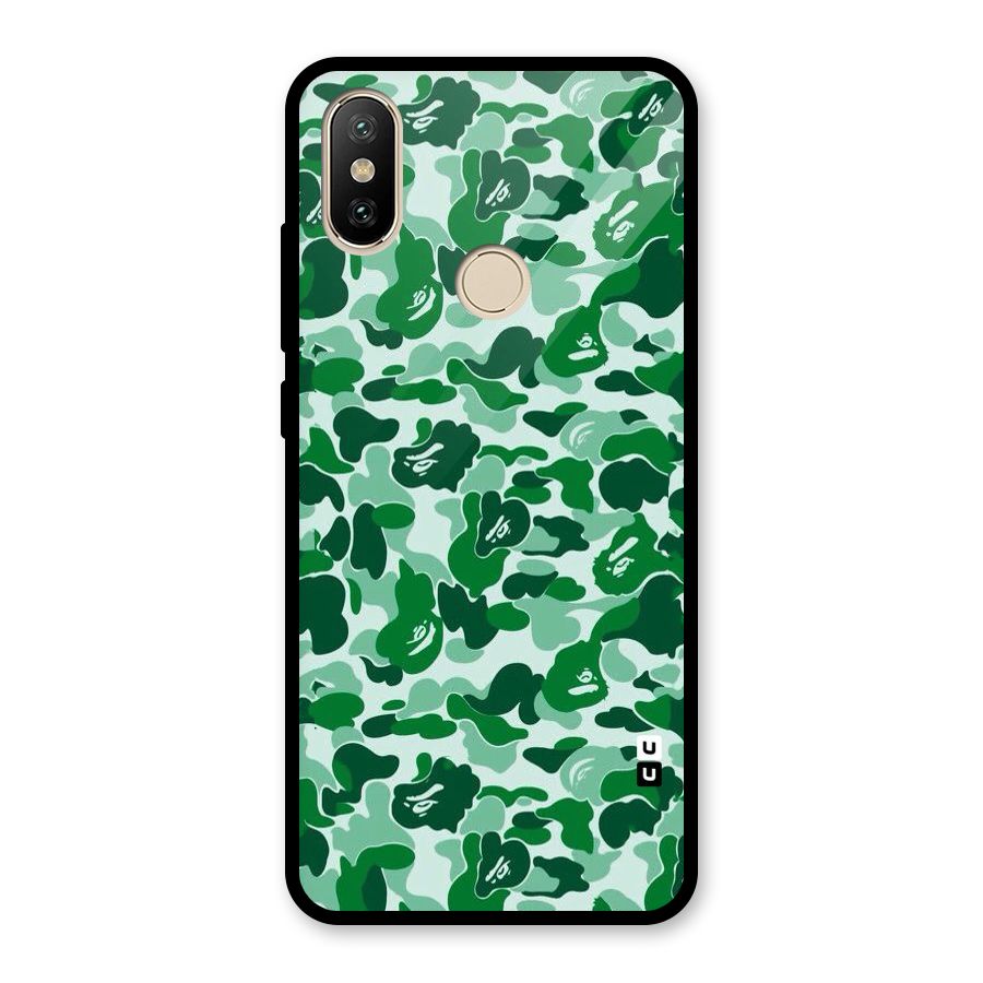 Colorful Camouflage Glass Back Case for Redmi A2