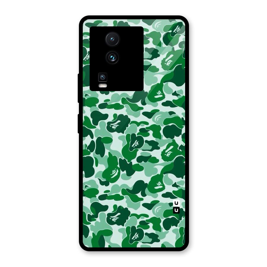 Colorful Camouflage Glass Back Case for Vivo iQOO Neo 7
