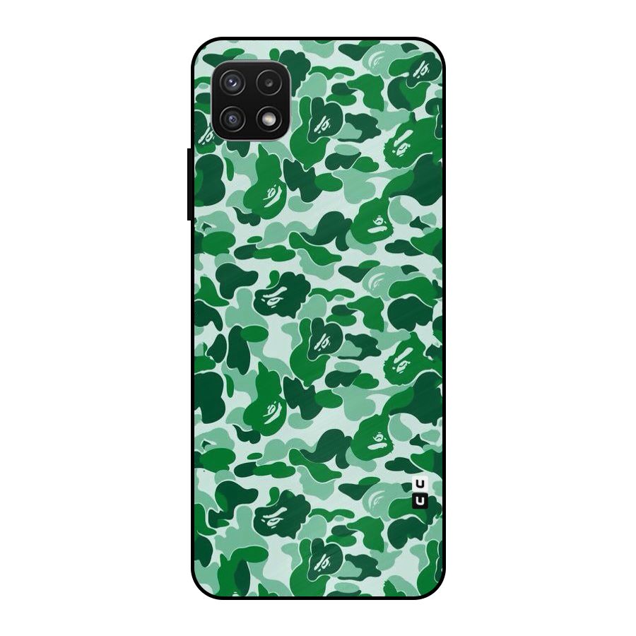 Colorful Camouflage Metal Back Case for Galaxy A22 5G