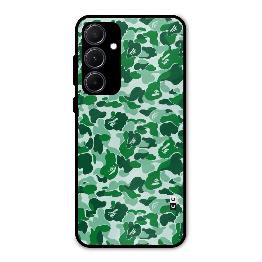 Colorful Camouflage Metal Back Case for Galaxy A35