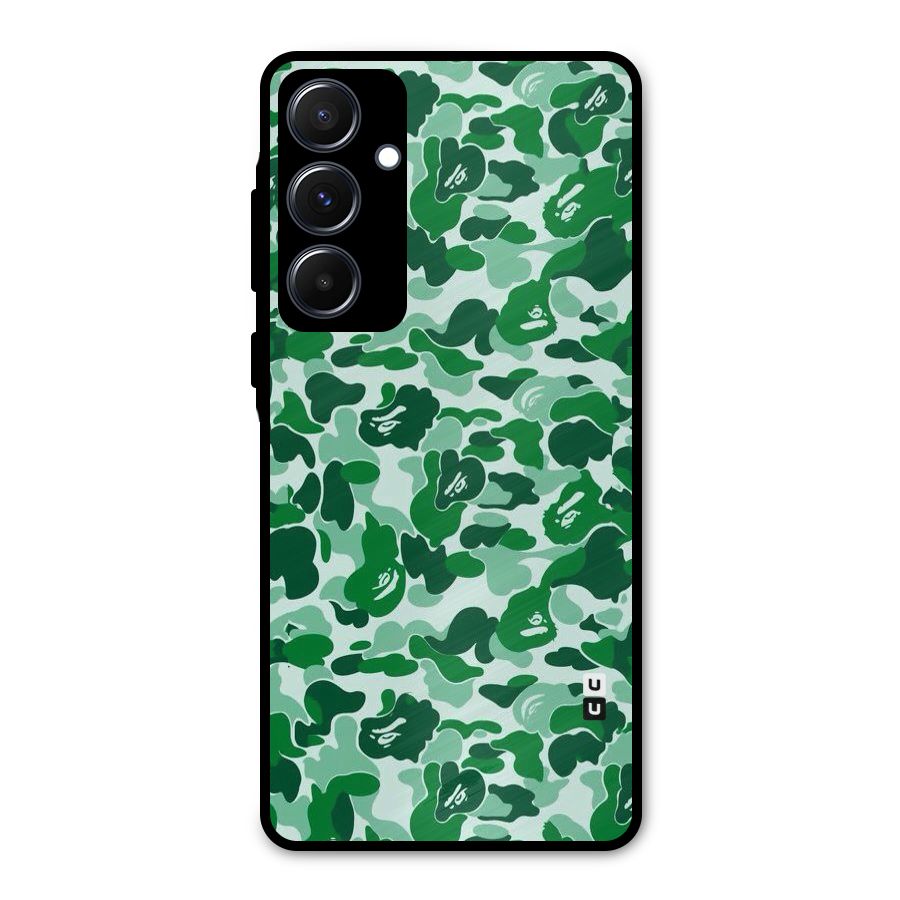 Colorful Camouflage Metal Back Case for Galaxy A55