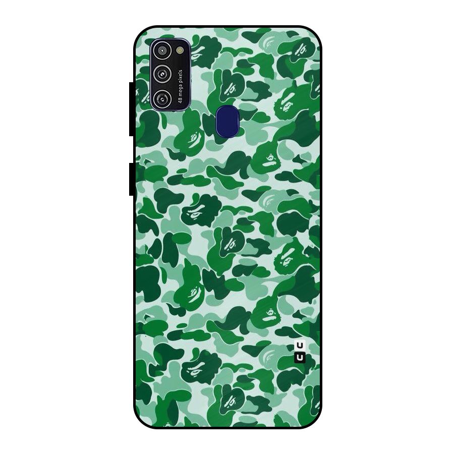 Colorful Camouflage Metal Back Case for Galaxy M21
