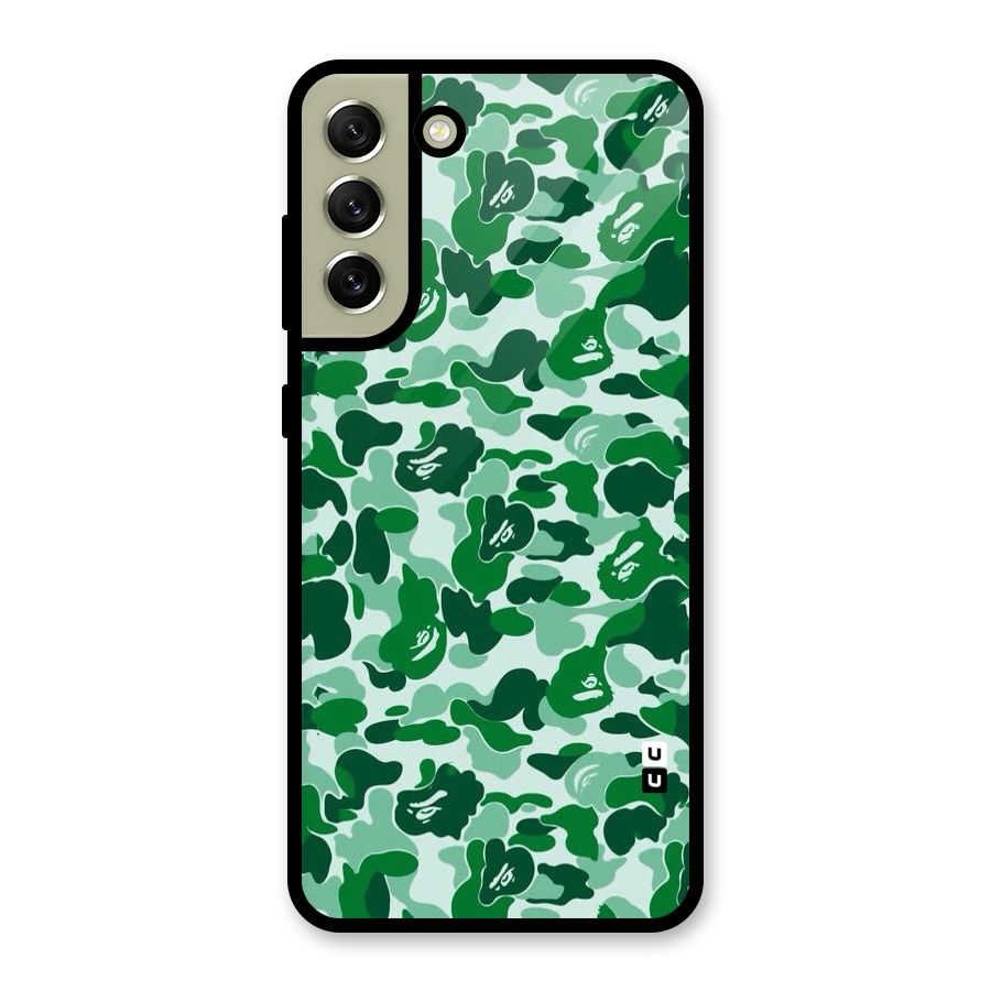 Colorful Camouflage Metal Back Case for Galaxy S21 FE 5G (2023)