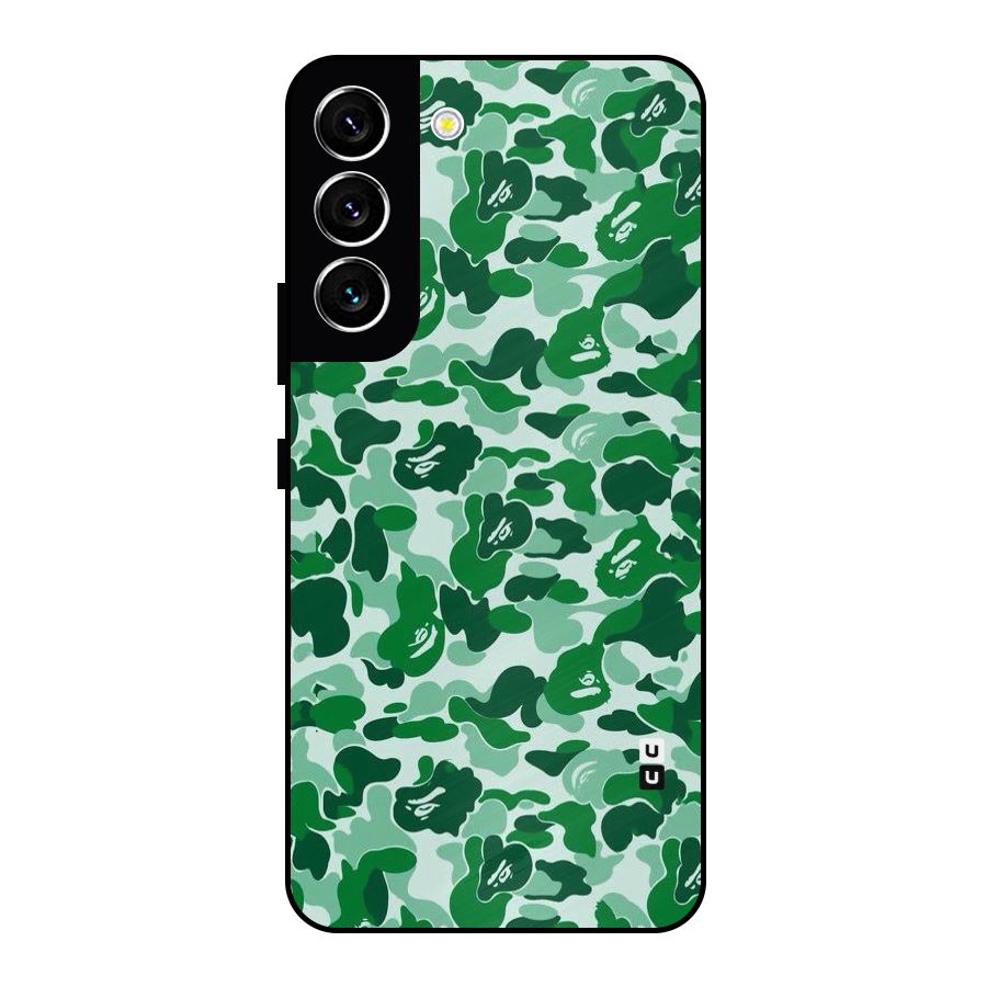 Colorful Camouflage Metal Back Case for Galaxy S22 5G