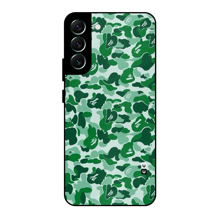 Colorful Camouflage Metal Back Case for Galaxy S22 Plus 5G
