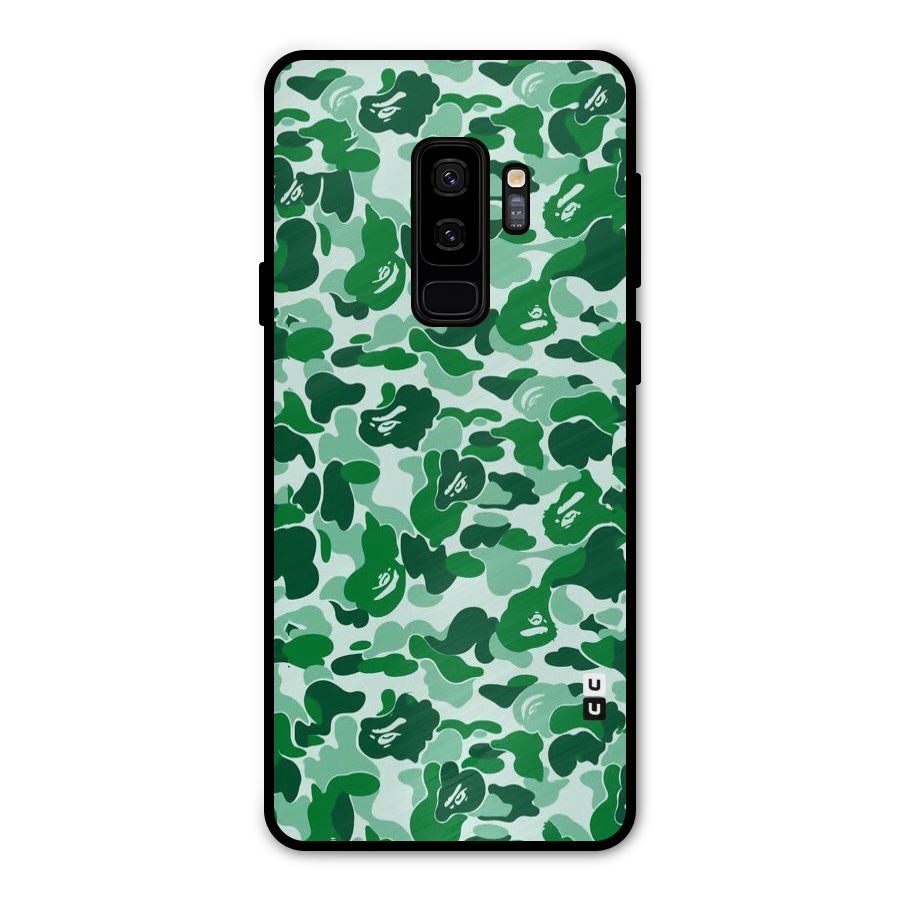 Colorful Camouflage Metal Back Case for Galaxy S9 Plus