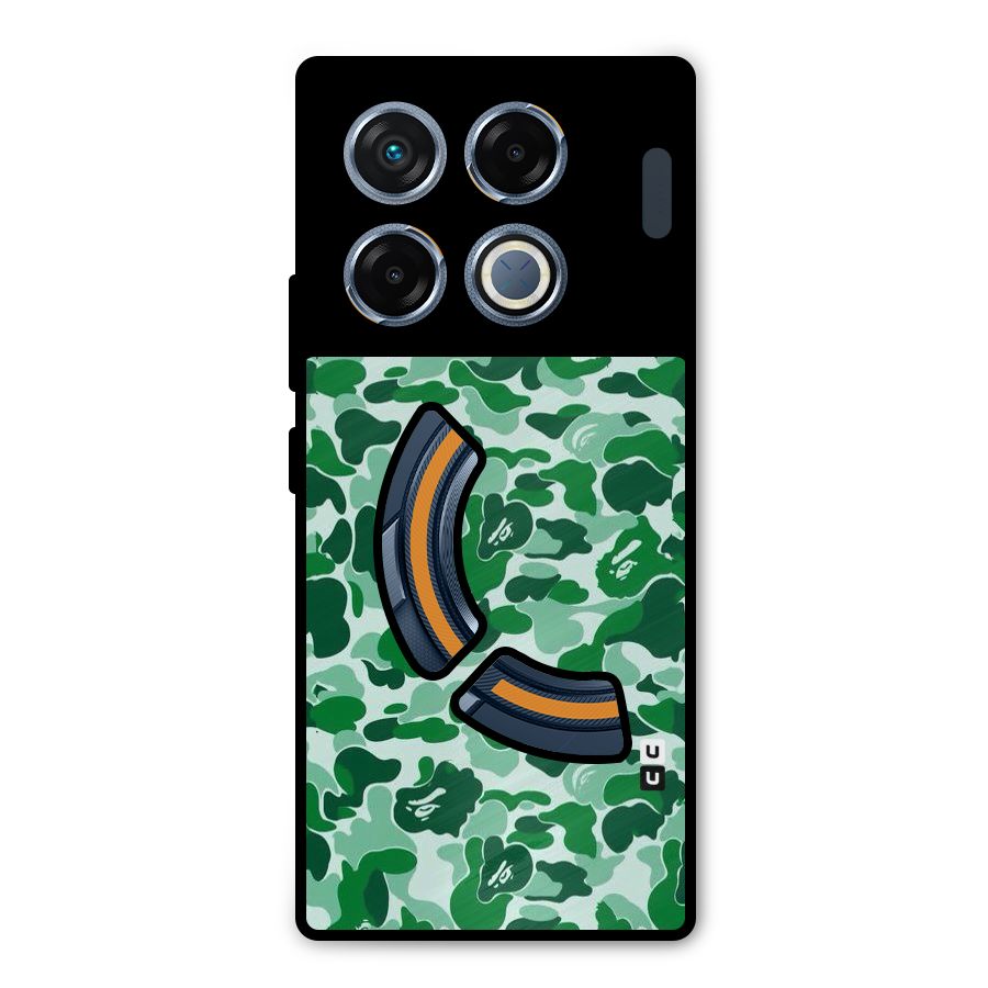 Colorful Camouflage Metal Back Case for Infinix GT 20 Pro