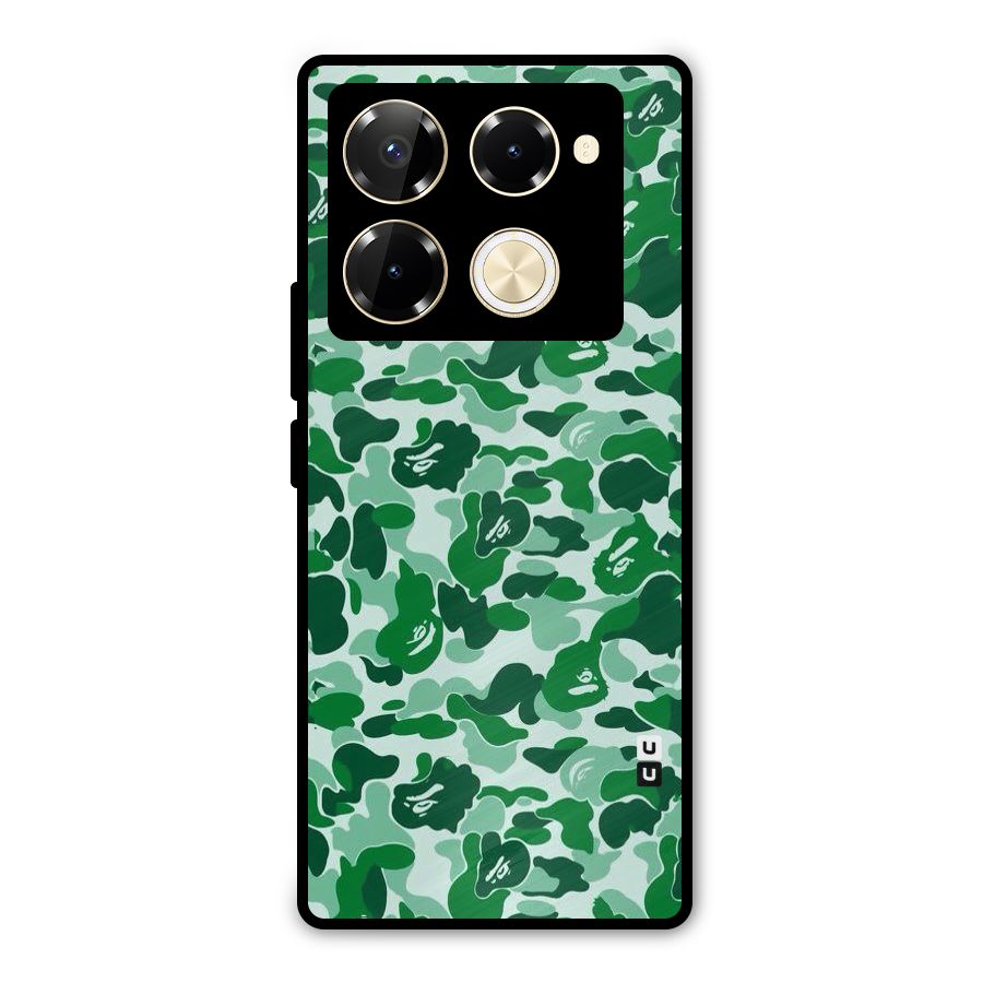 Colorful Camouflage Metal Back Case for Infinix Note 40 Pro Plus