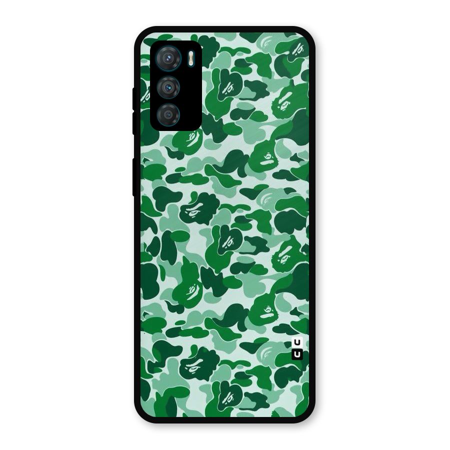 Colorful Camouflage Metal Back Case for Moto G42