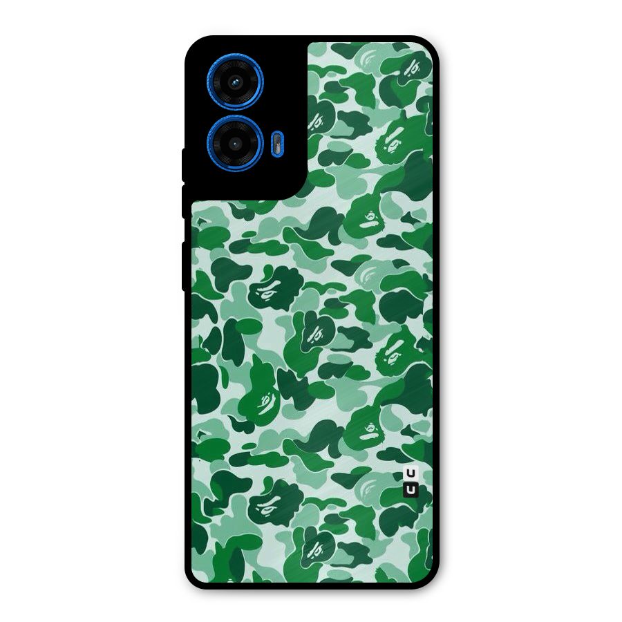 Colorful Camouflage Metal Back Case for Moto G45
