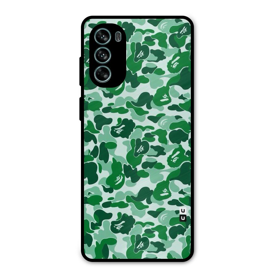 Colorful Camouflage Metal Back Case for Moto G62