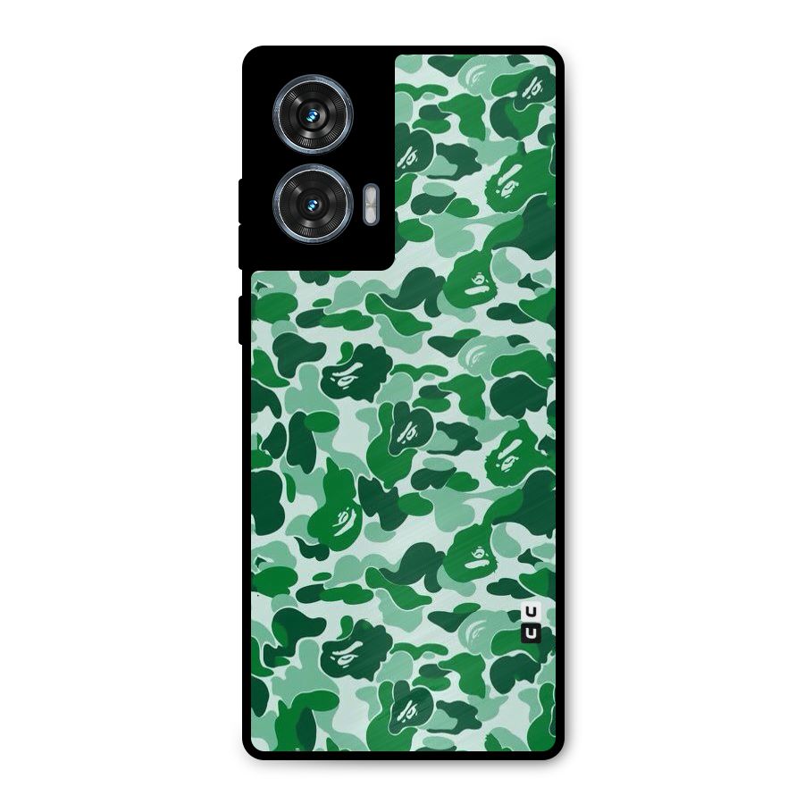 Colorful Camouflage Metal Back Case for Motorola Edge 50 Fusion