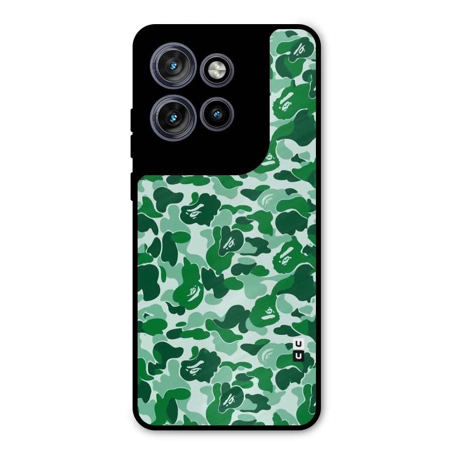 Colorful Camouflage Metal Back Case for Motorola Edge 50 Neo