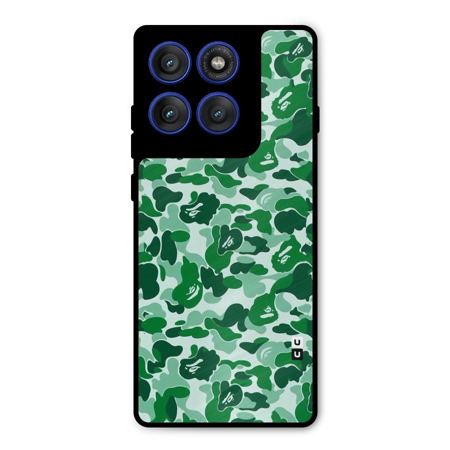 Colorful Camouflage Metal Back Case for Motorola Edge 60 Pro