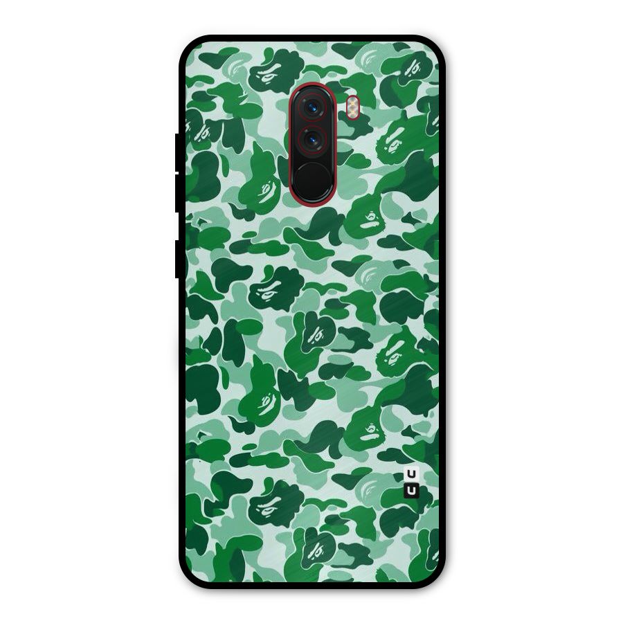 Colorful Camouflage Metal Back Case for Poco F1