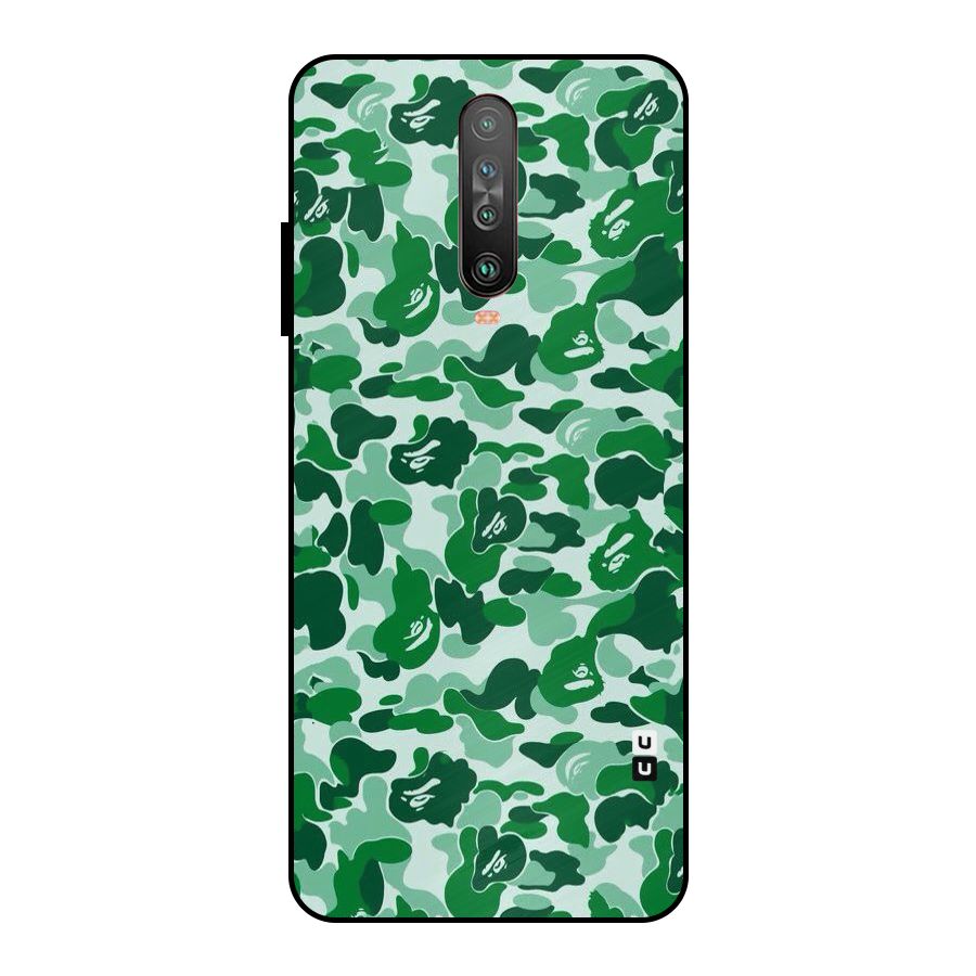 Colorful Camouflage Metal Back Case for Poco X2