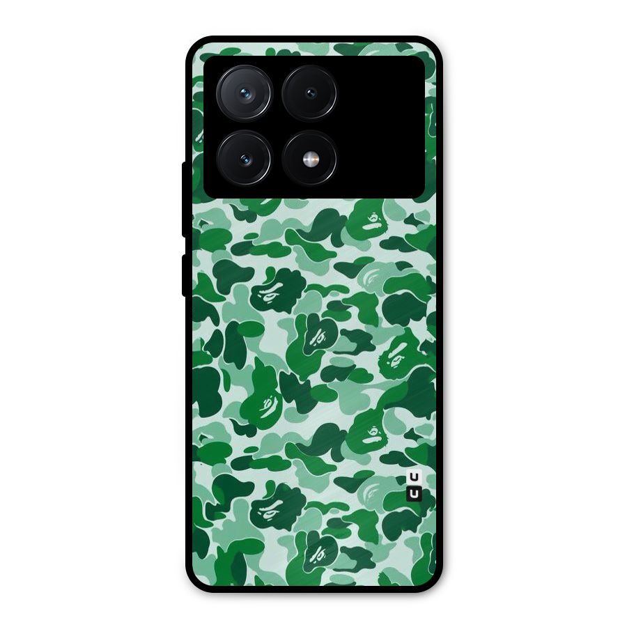 Colorful Camouflage Metal Back Case for Poco X6 Pro