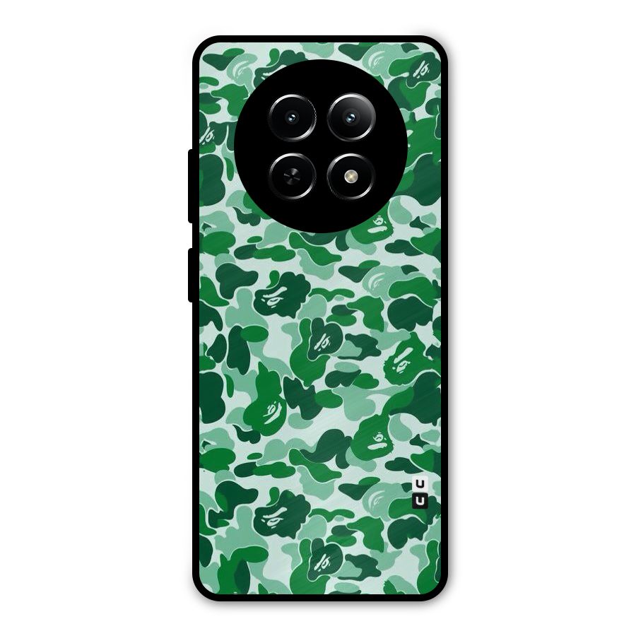 Colorful Camouflage Metal Back Case for Realme 13