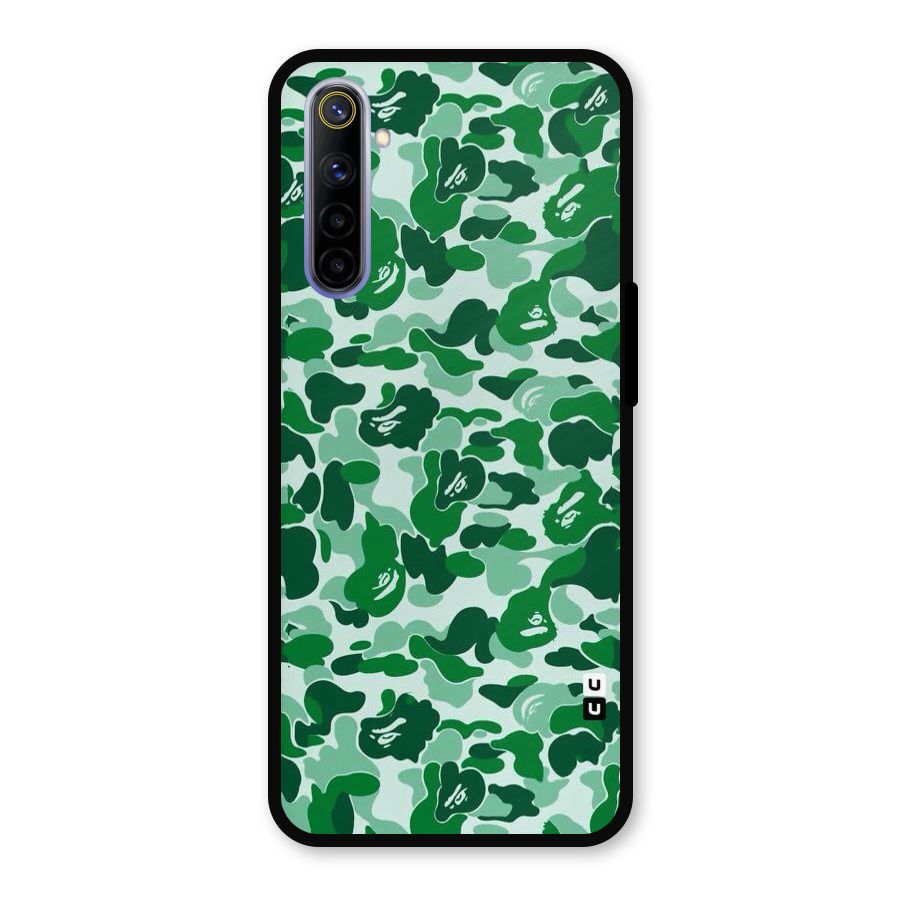 Colorful Camouflage Metal Back Case for Realme 6i