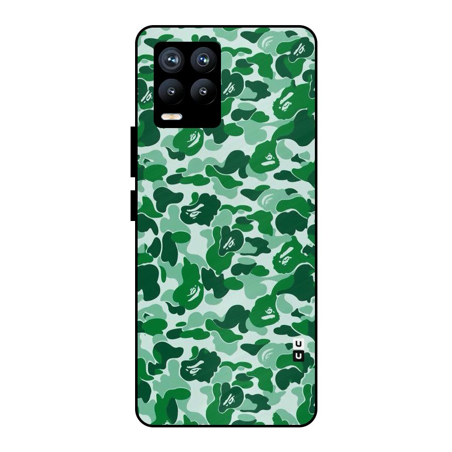 Colorful Camouflage Metal Back Case for Realme 8 Pro