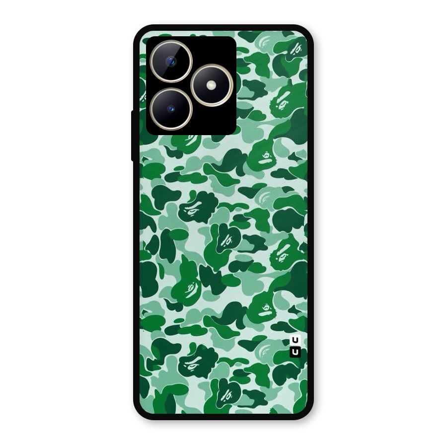 Colorful Camouflage Metal Back Case for Realme C53