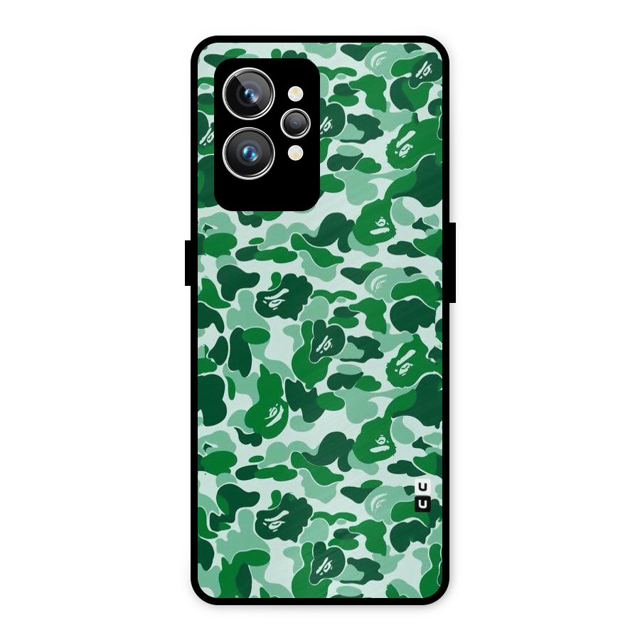 Colorful Camouflage Metal Back Case for Realme GT2 Pro