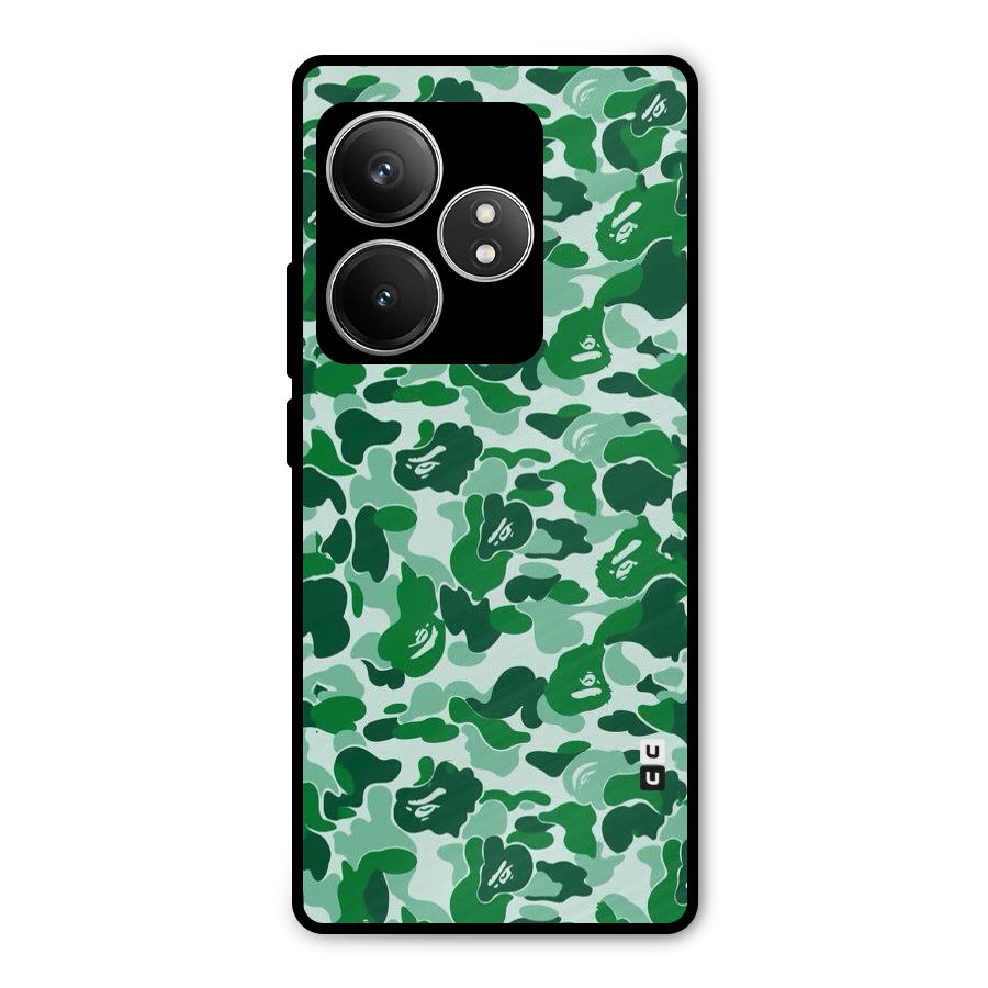 Colorful Camouflage Metal Back Case for Realme GT 6T