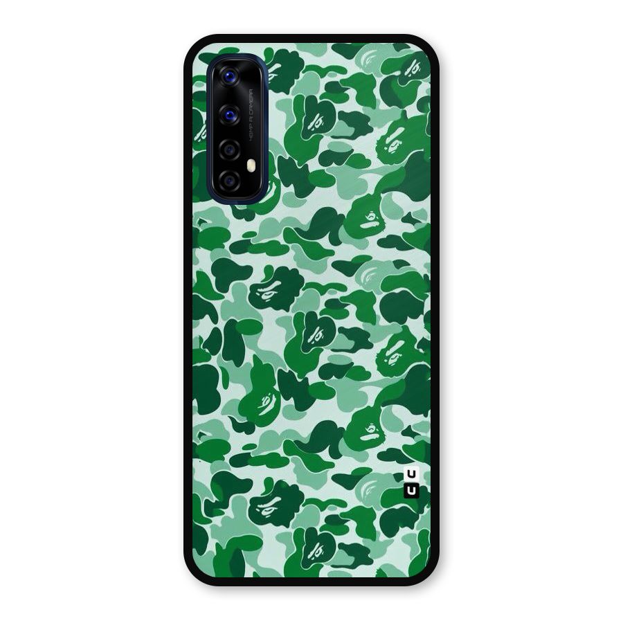 Colorful Camouflage Metal Back Case for Realme Narzo 20 Pro