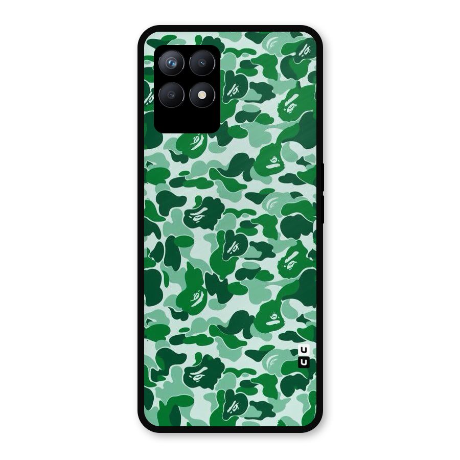 Colorful Camouflage Metal Back Case for Realme Narzo 50