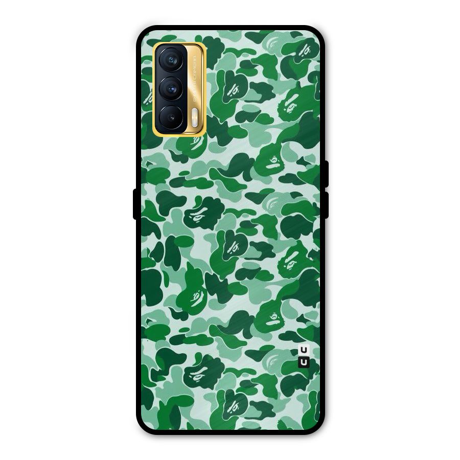 Colorful Camouflage Metal Back Case for Realme X7