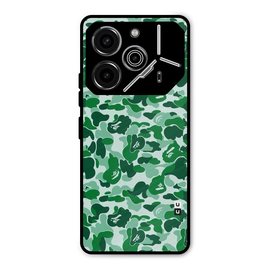 Colorful Camouflage Metal Back Case for Tecno Pova 6 Pro