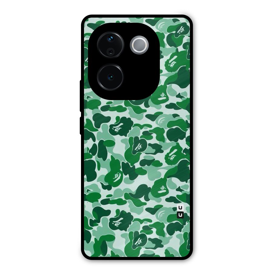 Colorful Camouflage Metal Back Case for Vivo T3 Pro