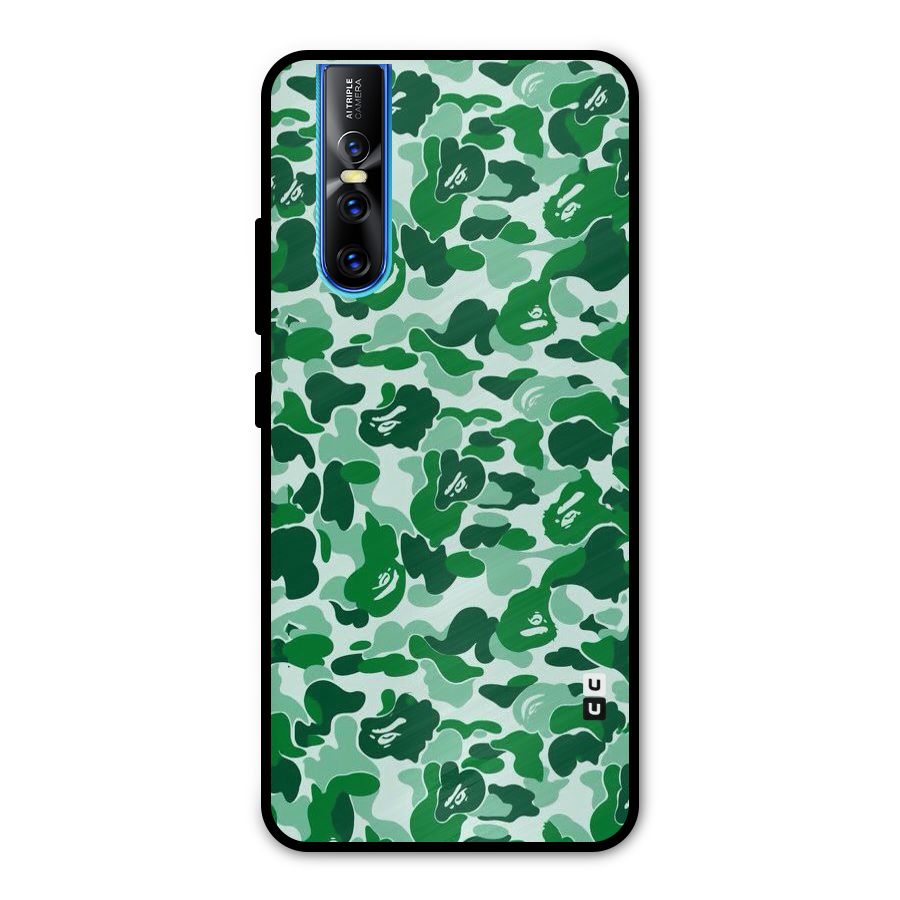 Colorful Camouflage Metal Back Case for Vivo V15 Pro