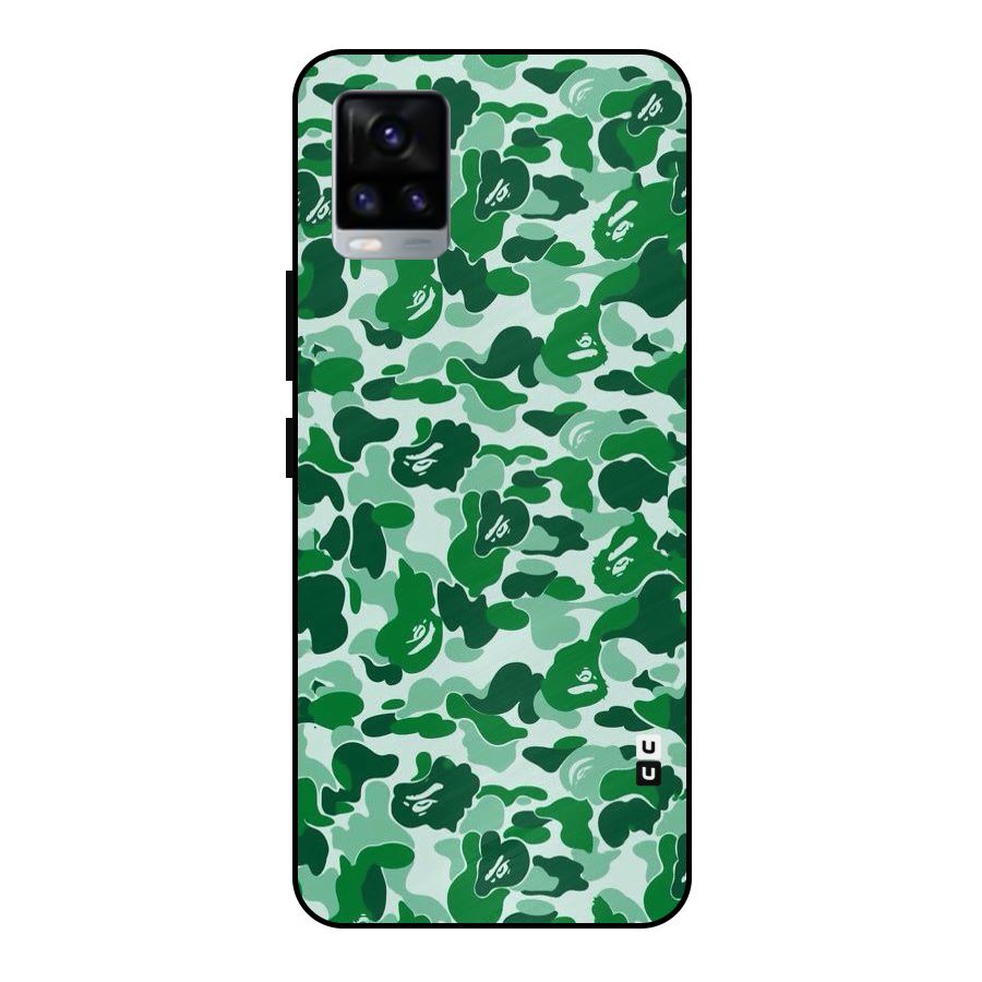 Colorful Camouflage Metal Back Case for Vivo V20 2021