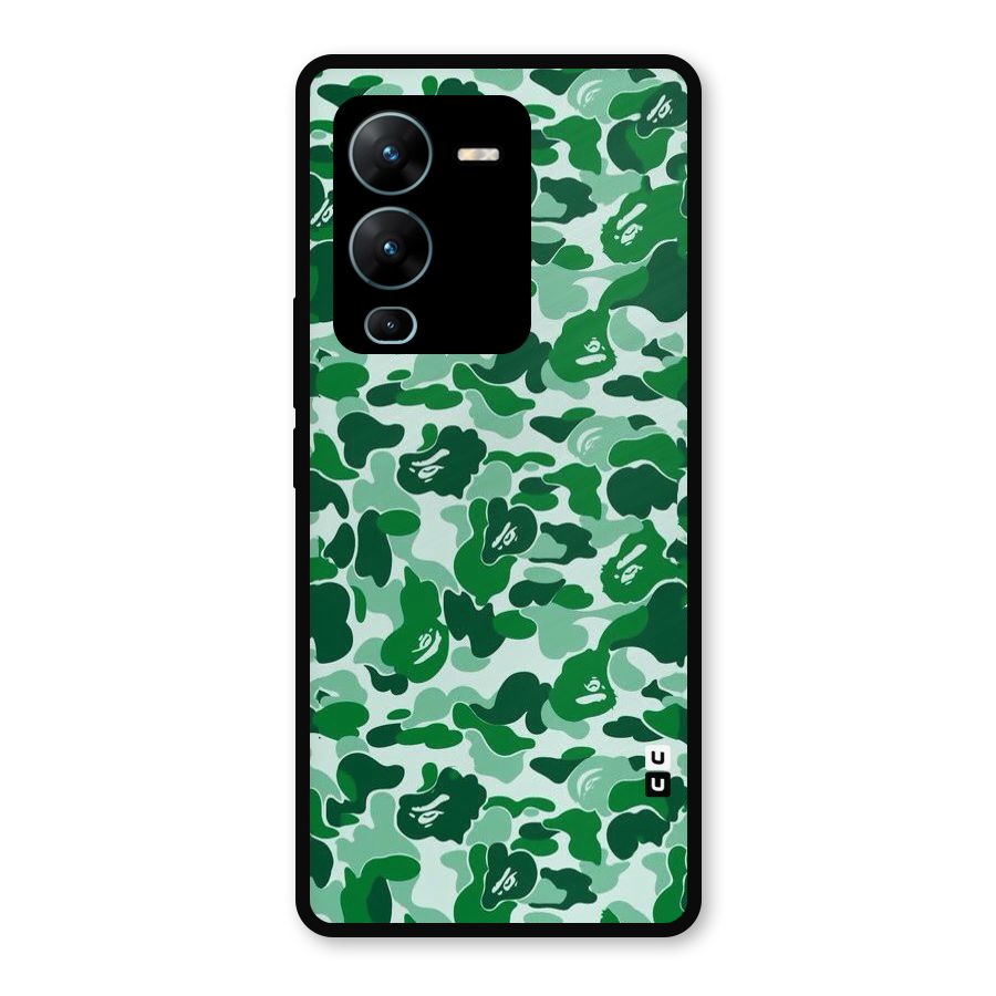 Colorful Camouflage Metal Back Case for Vivo V25 Pro