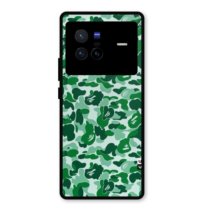 Colorful Camouflage Metal Back Case for Vivo X80