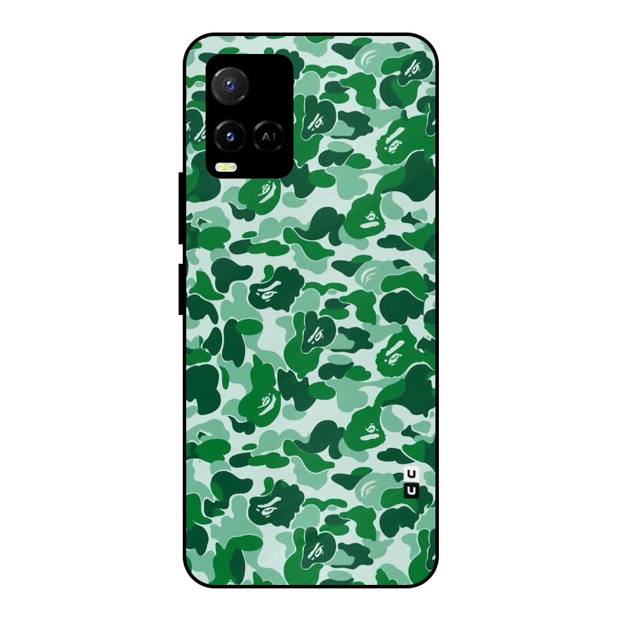 Colorful Camouflage Metal Back Case for Vivo Y21A
