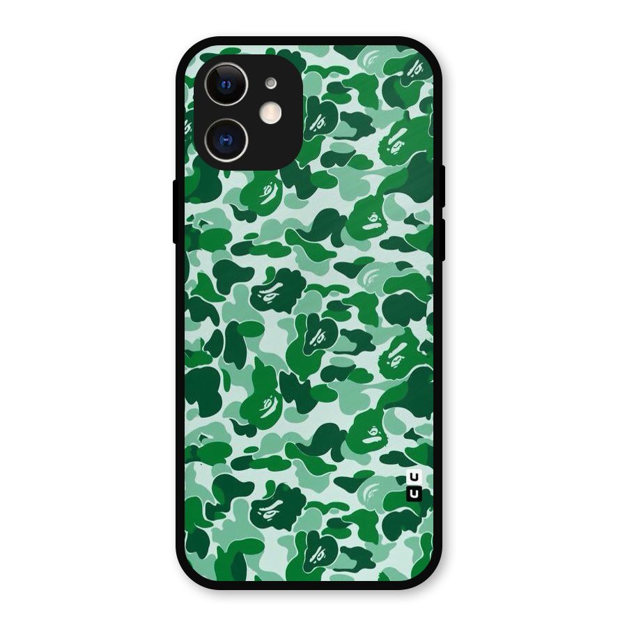 Colorful Camouflage Metal Back Case for iPhone 12