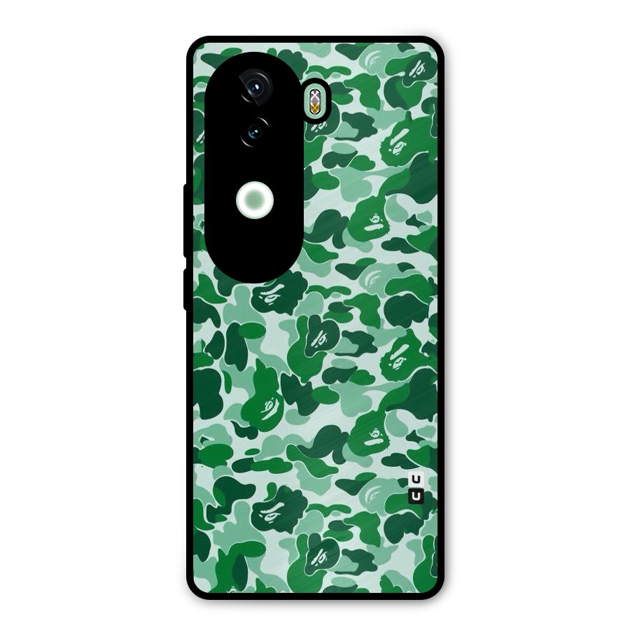 Colorful Camouflage Metal Back Case for iQOO Z9s