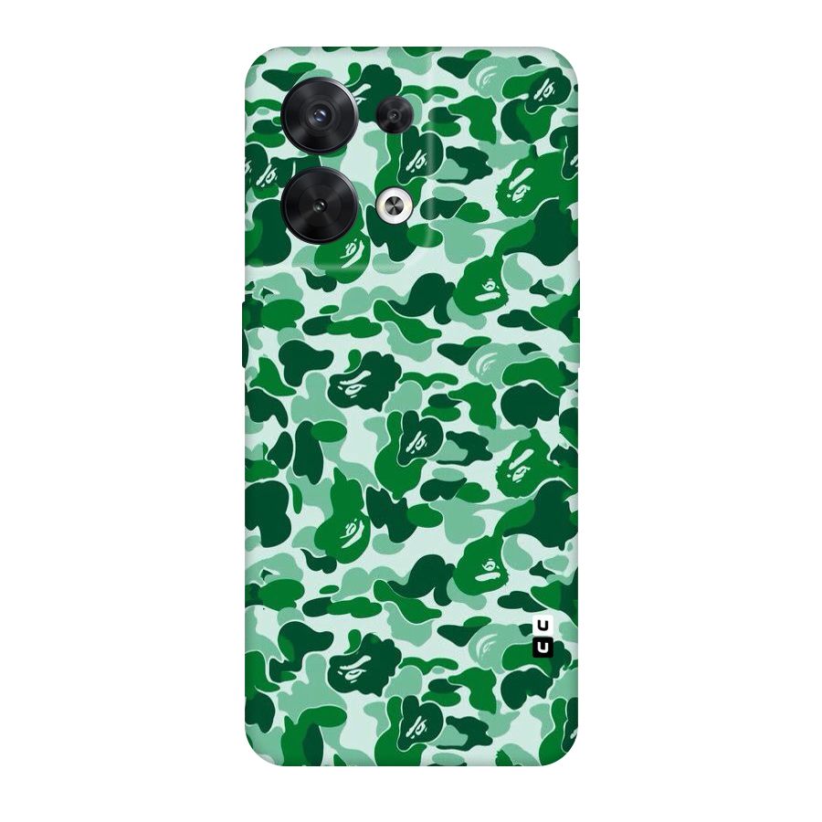 Colorful Camouflage Original Polycarbonate Back Case for Oppo Reno8 5G