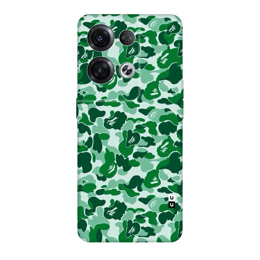 Colorful Camouflage Original Polycarbonate Back Case for Oppo Reno8 Pro 5G