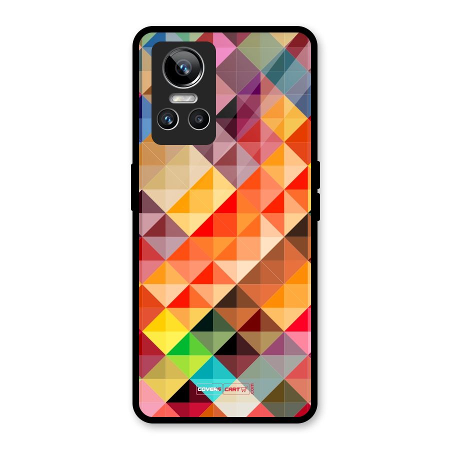 Colorful Cubes Glass Back Case for Realme GT Neo 3