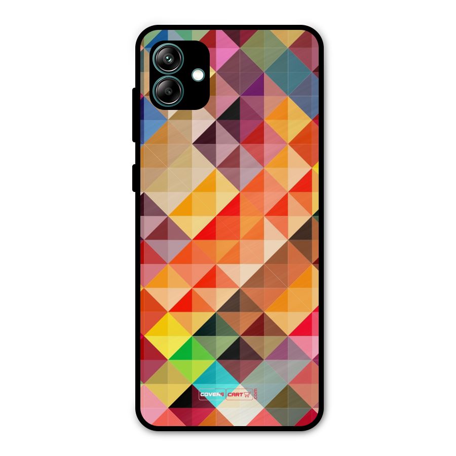 Colorful Cubes Metal Back Case for Galaxy A04