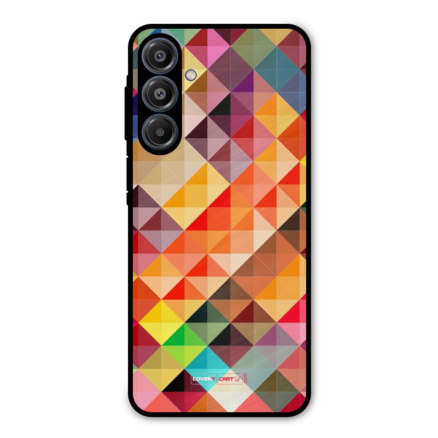 Colorful Cubes Metal Back Case for Galaxy A16 5G